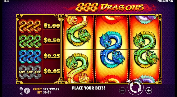 888 Dragons Pokie ScreenShot #1
