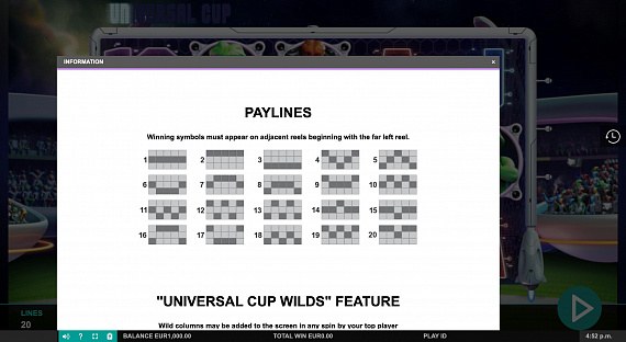 Universal Cup Pokie ScreenShot #3
