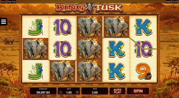 King Tusk Pokie ScreenShot #2