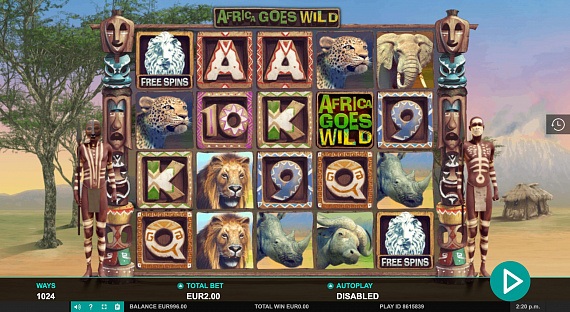 Africa Goes Wild Pokie ScreenShot #4
