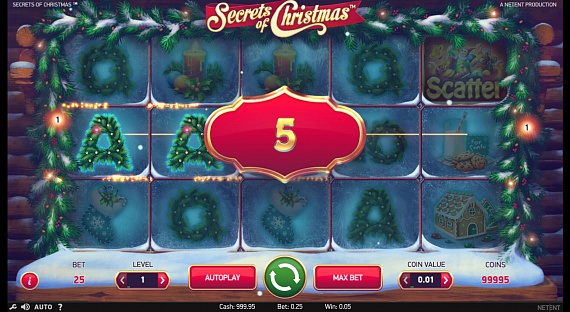 Secrets Of Christmas Pokie ScreenShot #4