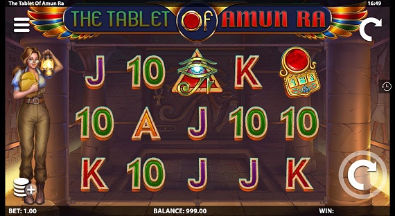 The Tablet of Amun Ra Pokie ScreenShot #4