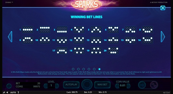 Sparks Pokie ScreenShot #2
