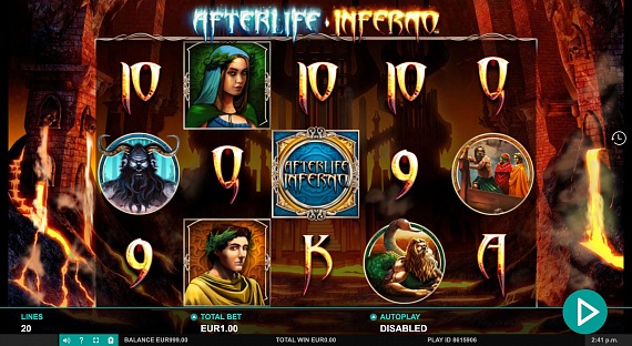 Afterlife Inferno Pokie ScreenShot #2