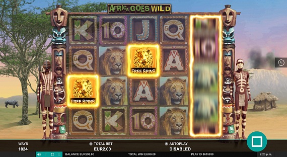 Africa Goes Wild Pokie ScreenShot #3