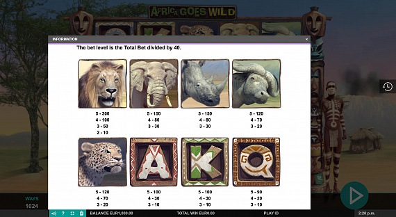 Africa Goes Wild Pokie ScreenShot #1